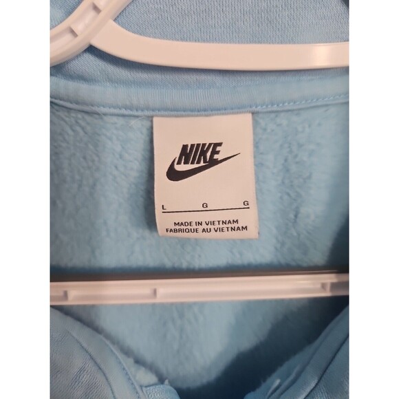 Nike Baby Blue Full Zip Collared Track Jacket Sweatshirt Large - Picture 3 of 7